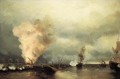bataille navale près de vyborg 1846 Romantique Ivan Aivazovsky russe